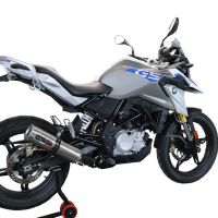 GPR auspuff kompatibel mit  Bmw G 310 Gs 2017-2021, M3 Titanium Natural, Homologierte auspuff mit verbindungsrohr und katalysator 