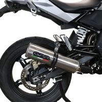 GPR auspuff kompatibel mit  Bmw G 310 Gs 2017-2021, M3 Titanium Natural, Homologierte auspuff mit verbindungsrohr und katalysator 