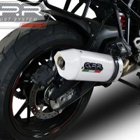 GPR auspuff kompatibel mit  Bmw S 1000 XR -M  2015-2016, Albus Ceramic, Zugelassener legaler Slip-On-Auspuff mit Abe, einschließlich abnehmbarem DB-Killer und Verbindungsrohr 