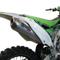 GPR auspuff kompatibel mit  Kawasaki Kx 450 F 2012-2015, Pentacross Titanium, Racing-Komplettsystem-Auspuff, einschließlich Krümmer und abnehmbarem DB-Killer 