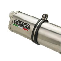 GPR auspuff kompatibel mit  Honda Crf 300 L - Rally 2021-2025, Dual Inox, Racing Slip-on, inkl. Verbindungsrohr, herausnehmbarem DB-Killer, ohne ABE 
