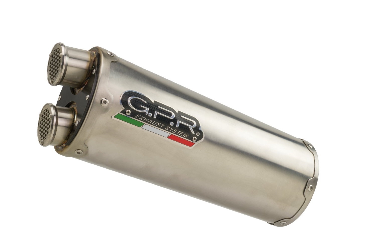GPR auspuff kompatibel mit  Honda Crf 300 L - Rally 2021-2025, Dual Inox, Racing Slip-on, inkl. Verbindungsrohr, herausnehmbarem DB-Killer, ohne ABE 
