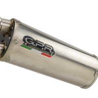 GPR auspuff kompatibel mit  Honda Crf 300 L - Rally 2021-2025, Dual Inox, Racing Slip-on, inkl. Verbindungsrohr, herausnehmbarem DB-Killer, ohne ABE 