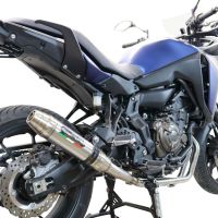 GPR auspuff kompatibel mit  Yamaha Mt-07  2014-2016, Deeptone Inox, Kompletter Rennauspuff, geliefert mit spezifischem Krümmer, Artikel ohne Homologation 