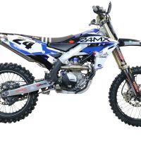 GPR auspuff kompatibel mit  Yamaha WR 250 F 2020-2024, Pentacross Inox, Racing-Komplettsystem-Auspuff, einschließlich Krümmer und abnehmbarem DB-Killer 