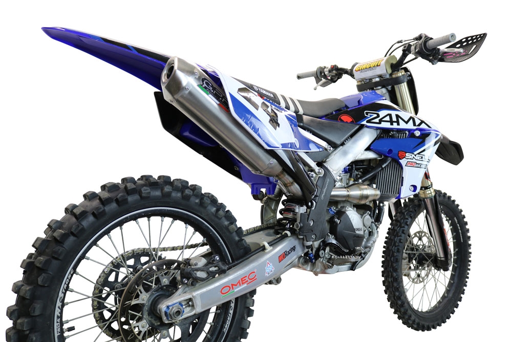 GPR auspuff kompatibel mit  Yamaha WR 250 F 2020-2024, Pentacross Inox, Racing-Komplettsystem-Auspuff, einschließlich Krümmer und abnehmbarem DB-Killer 