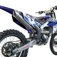GPR auspuff kompatibel mit  Yamaha WR 250 F 2020-2024, Pentacross Inox, Racing-Komplettsystem-Auspuff, einschließlich Krümmer und abnehmbarem DB-Killer 