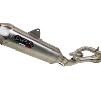 GPR auspuff kompatibel mit  Gas Gas EC 450F 2021-2023, Pentacross Inox, Racing-Komplettsystem-Auspuff, einschließlich Krümmer und abnehmbarem DB-Killer 