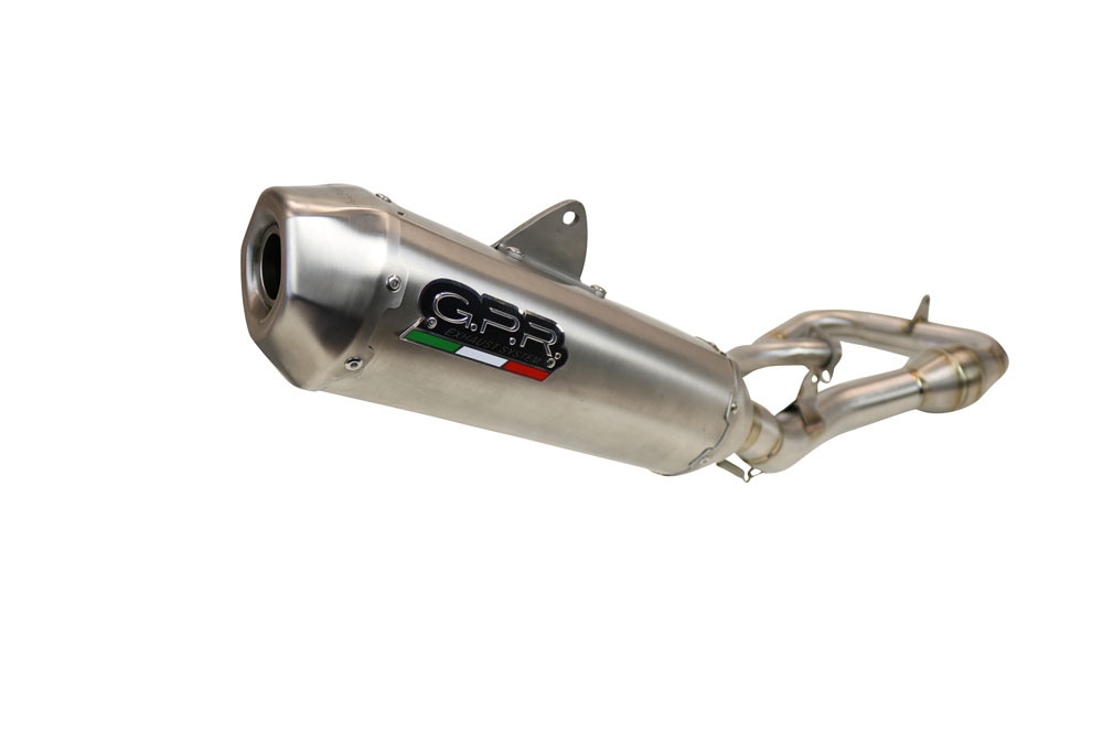 GPR auspuff kompatibel mit  Gas Gas EW 500 F 2024-2025, Pentacross FULL Titanium, Racing-Komplettsystem-Auspuff, einschließlich Krümmer und abnehmbarem DB-Killer 