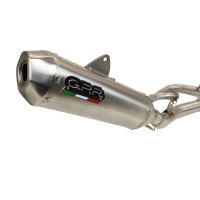 GPR auspuff kompatibel mit  Gas Gas EC 250 F 2021-2023, Pentacross Inox, Racing-Komplettsystem-Auspuff, einschließlich Krümmer und abnehmbarem DB-Killer 