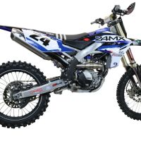 GPR auspuff kompatibel mit  Yamaha WR 250 F 2020-2024, Pentacross FULL Titanium, Racing-Komplettsystem-Auspuff, einschließlich Krümmer und abnehmbarem DB-Killer 