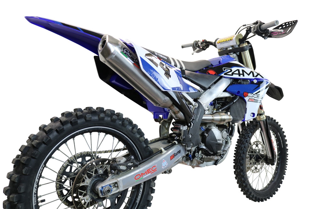 GPR auspuff kompatibel mit  Yamaha WR 250 F 2020-2024, Pentacross FULL Titanium, Racing-Komplettsystem-Auspuff, einschließlich Krümmer und abnehmbarem DB-Killer 