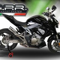 GPR auspuff kompatibel mit  Zontes Zx 310 2018-2020, F205, Zugelassener legaler Slip-On-Auspuff mit Abe, einschließlich abnehmbarem DB-Killer und Verbindungsrohr 