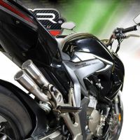 GPR auspuff kompatibel mit  Zontes Zx 310 2018-2020, F205, Zugelassener legaler Slip-On-Auspuff mit Abe, einschließlich abnehmbarem DB-Killer und Verbindungsrohr 