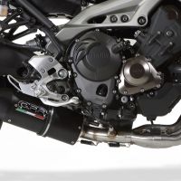 GPR auspuff kompatibel mit  Yamaha Mt-09 2014-2020, Furore Nero, Racing-Komplettsystem-Auspuff, einschließlich Krümmer und abnehmbarem DB-Killer 