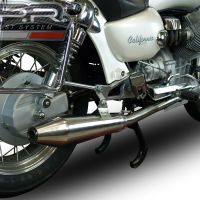 GPR auspuff kompatibel mit  Moto Guzzi California 1100 Special-Stone-Sport-Ev-Alu 1997-2005, Vintacone, Doppelt homologierter legaler Slip-On-Auspuff mit ABE, einschließlich abnehmbarer DB-Killer, Link Pipes und Katalysatoren 