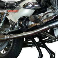 GPR auspuff kompatibel mit  Moto Guzzi California 1100 Special-Stone-Sport-Ev-Alu 1997-2005, Vintacone, Doppelt homologierter legaler Slip-On-Auspuff mit ABE, einschließlich abnehmbarer DB-Killer, Link Pipes und Katalysatoren 