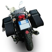 GPR auspuff kompatibel mit  Moto Guzzi V7 (I - II) - Stone - Special 2012-2016, Vintacone , Doppelt homologierter legaler Slip-On-Auspuff mit ABE, einschließlich abnehmbarer DB-Killer und verbindungsrohre 