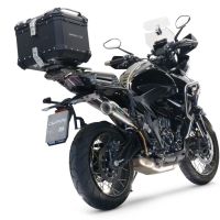 GPR TECH Zontes 350 T1 ADV 2022/2024 e5 Topcase aus Aluminium, schwarze Farbe mit spezifischer Platte enthalten Kapazität Liter 45