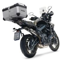 GPR auspuff kompatibel mit  Zontes 350 T1 ADV 2022-2024, Powercone Evo, Racing-Komplettsystem-Auspuff, einschließlich Krümmer und abnehmbarem DB-Killer 