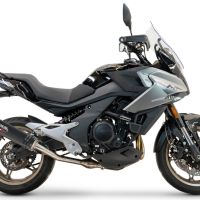 GPR auspuff kompatibel mit  Cf Moto 700 Mt 2023-2024, M3 Black Titanium, Rennauspuff, mit Verbindungsrohren, Artikel ohne Genehmigung 