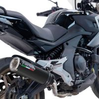 GPR auspuff kompatibel mit  Cf Moto 700 Mt 2023-2024, M3 Black Titanium, Rennauspuff, mit Verbindungsrohren, Artikel ohne Genehmigung 