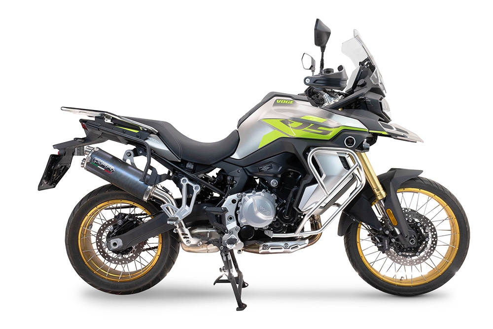 GPR auspuff kompatibel mit  Voge 900DSX 2024-2025, Dual Poppy, Zugelassener legaler Slip-On-Auspuff mit Abe, einschließlich abnehmbarem DB-Killer und Verbindungsrohr 