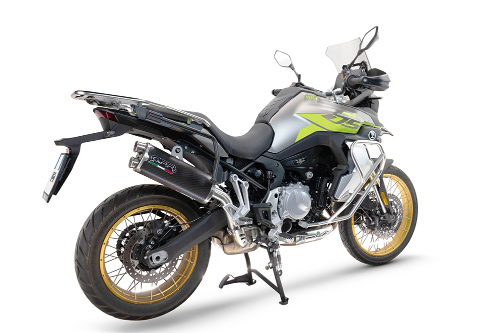 GPR auspuff kompatibel mit  Voge 900DSX 2024-2025, Dual Poppy, Zugelassener legaler Slip-On-Auspuff mit Abe, einschließlich abnehmbarem DB-Killer und Verbindungsrohr 