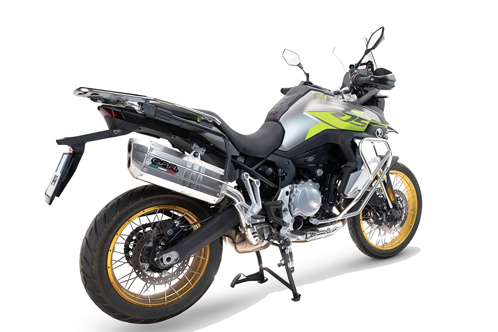 GPR auspuff kompatibel mit  Voge 900DSX 2024-2025, Hyper Sonic Titanium, Zugelassener legaler Slip-On-Auspuff mit Abe, einschließlich abnehmbarem DB-Killer und Verbindungsrohr 