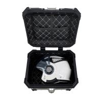 GPR TECH Honda Forza 125 2015/2023 Topcase aus Aluminium, schwarze Farbe mit spezifischer Platte enthalten Kapazität Liter 26