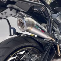 GPR auspuff kompatibel mit  Zontes 350 T1 ADV 2022-2024, Powercone Evo, Racing-Komplettsystem-Auspuff, einschließlich Krümmer und abnehmbarem DB-Killer 