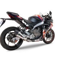 GPR auspuff kompatibel mit  Aprilia RS 457 2024-2025, New Grand Prix Evo Titanium, Homologierte auspuff mit verbindungsrohr und katalysator 