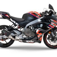 GPR auspuff kompatibel mit  Aprilia RS 457 2024-2025, M3 Black Titanium, Racing-Komplettsystem-Auspuff, einschließlich Krümmer und abnehmbarem DB-Killer 