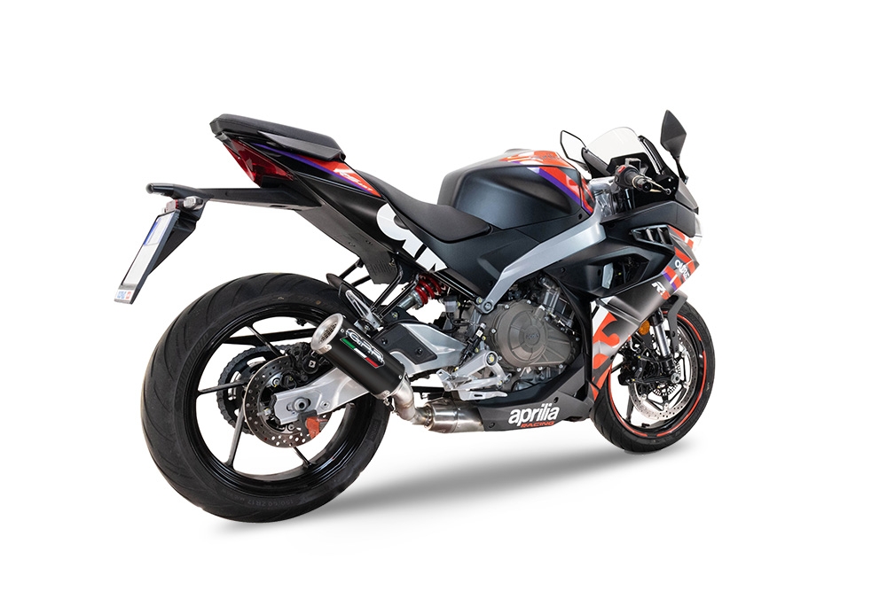GPR auspuff kompatibel mit  Aprilia RS 457 2024-2025, M3 Black Titanium, Racing-Komplettsystem-Auspuff, einschließlich Krümmer und abnehmbarem DB-Killer 