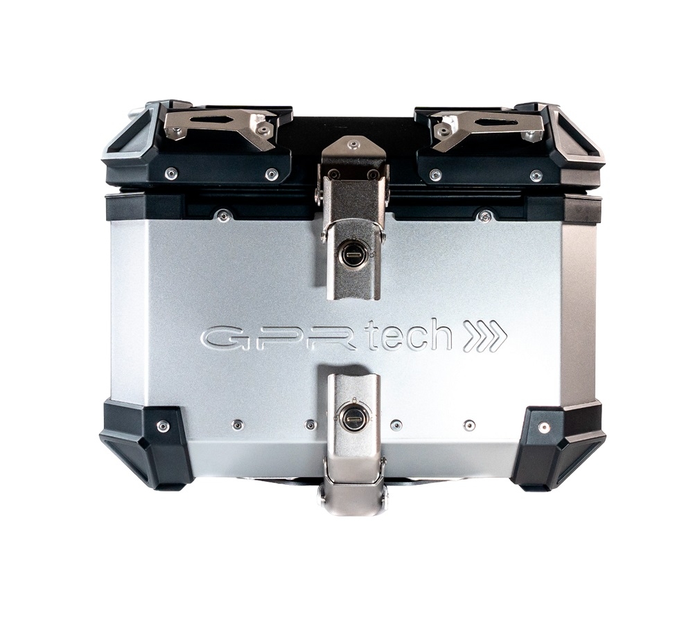 GPR TECH Zontes E 350 2023/2024 Topcase aus Aluminium, Inklusive Stahlplatte und Aluminium-Dachträger Kapazität Liter 26