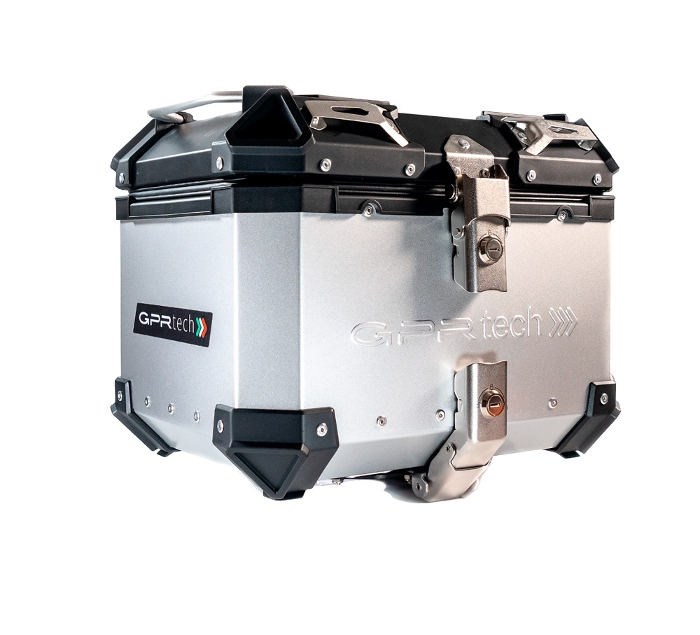 GPR TECH Zontes E 350 2023/2024 Topcase aus Aluminium, Inklusive Stahlplatte und Aluminium-Dachträger Kapazität Liter 26