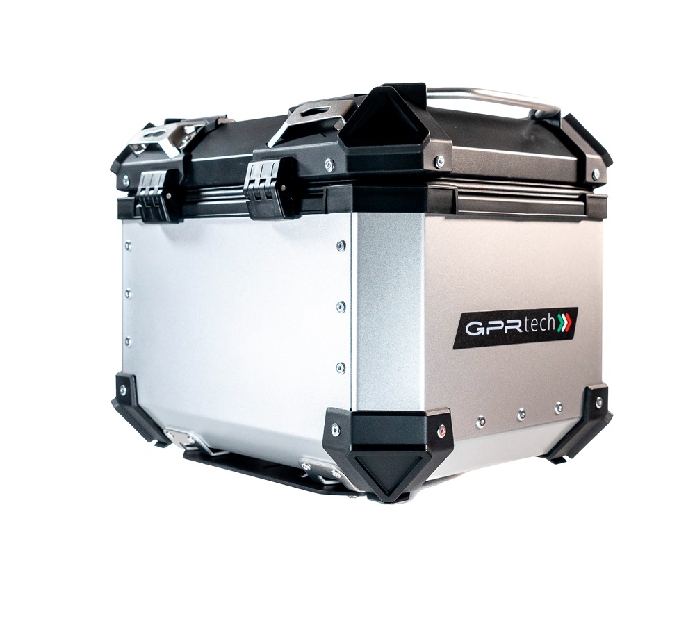 GPR TECH Zontes E 350 2023/2024 Topcase aus Aluminium, Inklusive Stahlplatte und Aluminium-Dachträger Kapazität Liter 26