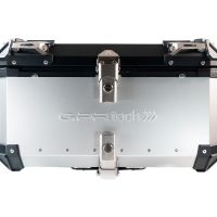 GPR TECH Honda X-Adv 750 2021/2024 e5 Topcase aus Aluminium, silberfarben mit spezifischer Platte inklusive Kapazität Liter 55