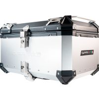 GPR TECH Honda X-Adv 750 2021/2024 e5 Topcase aus Aluminium, silberfarben mit spezifischer Platte inklusive Kapazität Liter 55