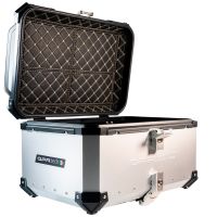 GPR TECH Cf Moto 800 Mt Touring 2025/2026 e5 plus Topcase aus Aluminium, silberfarben mit spezifischer Platte inklusive Kapazität Liter 55