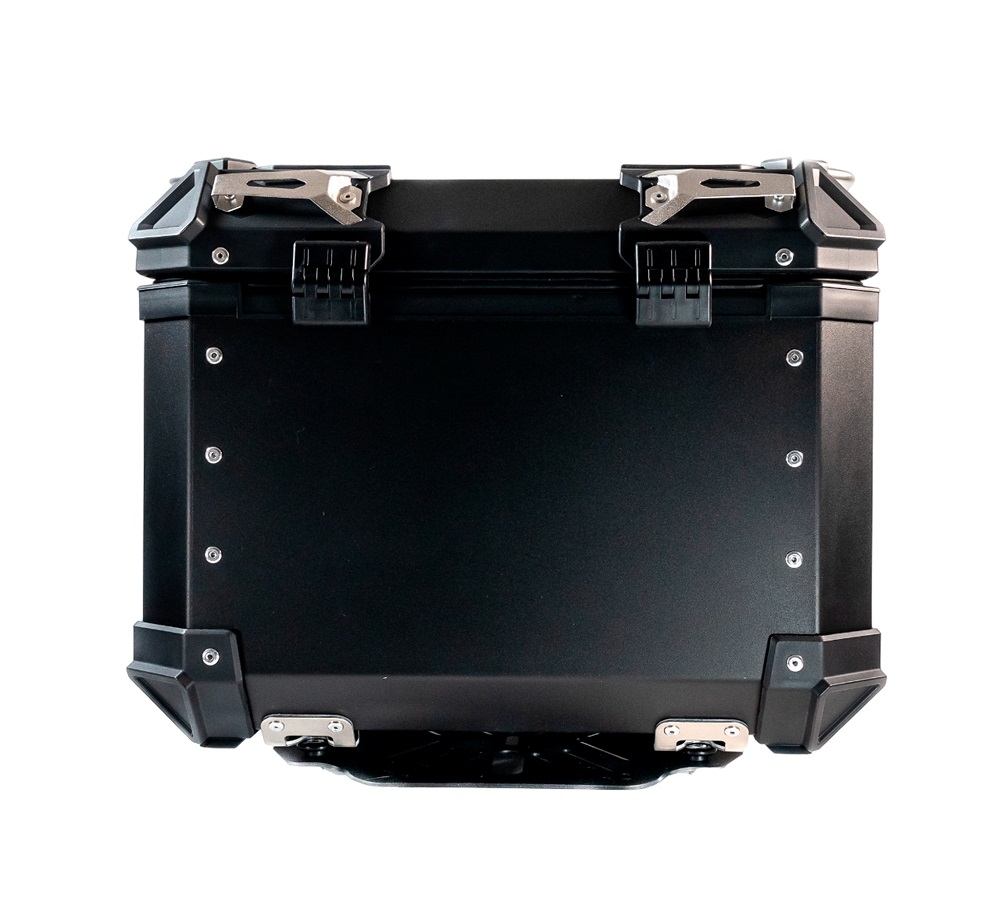 GPR TECH Honda Forza 750 2021/2024 e5 Topcase aus Aluminium, schwarze Farbe mit spezifischer Platte enthalten Kapazität Liter 45