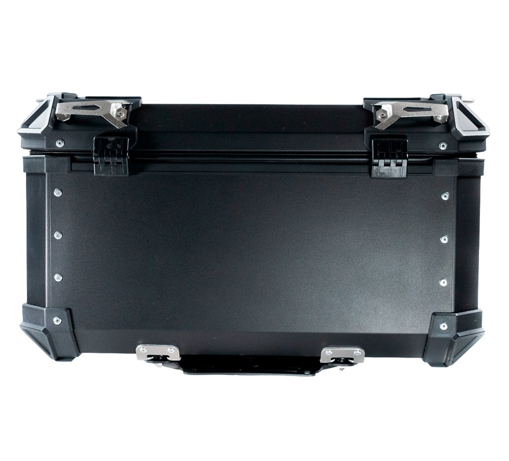 GPR TECH Honda Forza 750 2021/2024 e5 Topcase aus Aluminium, schwarze Farbe mit spezifischer Platte enthalten Kapazität Liter 55
