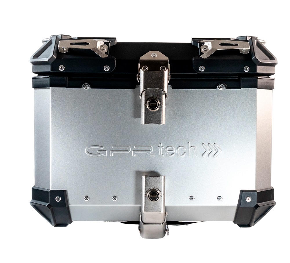 GPR TECH Zontes E 350 2023/2024 Topcase aus Aluminium, Inklusive Stahlplatte und Aluminium-Dachträger Kapazität Liter 35