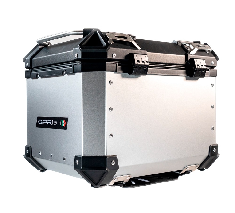 GPR TECH Zontes E 350 2023/2024 Topcase aus Aluminium, Inklusive Stahlplatte und Aluminium-Dachträger Kapazität Liter 35