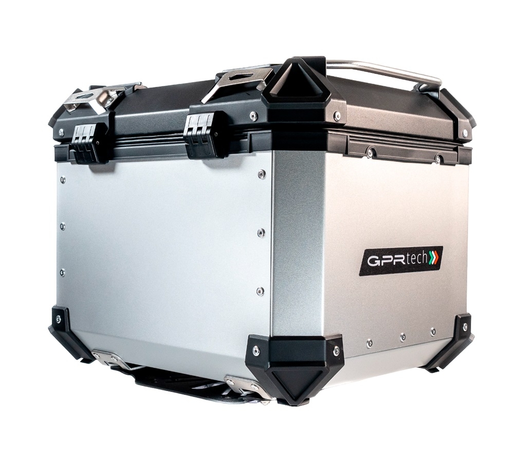 GPR TECH Zontes E 350 2023/2024 Topcase aus Aluminium, Inklusive Stahlplatte und Aluminium-Dachträger Kapazität Liter 35