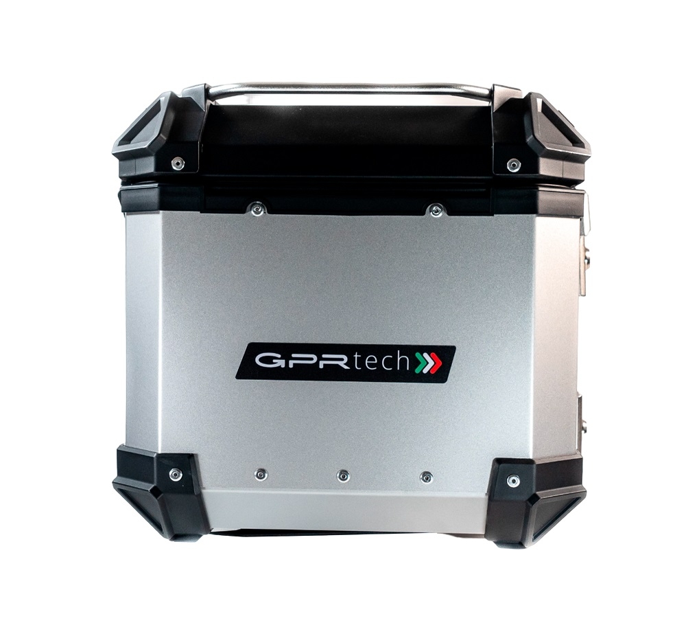 GPR TECH Zontes E 350 2023/2024 Topcase aus Aluminium, Inklusive Stahlplatte und Aluminium-Dachträger Kapazität Liter 35