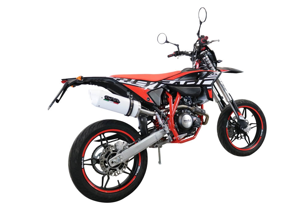 GPR auspuff kompatibel mit  Beta RR 125 4T Enduro 2021-2024, Albus Evo4, Zugelassener legaler Slip-On-Auspuff mit ABE, inklusive abnehmbarem DB-Killer, Verbindungsrohr und Katalysator 