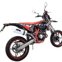 GPR auspuff kompatibel mit  Beta RR 125 4T Enduro 2021-2024, Albus Evo4, Zugelassener legaler Slip-On-Auspuff mit ABE, inklusive abnehmbarem DB-Killer, Verbindungsrohr und Katalysator 
