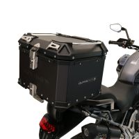 GPR TECH Triumph Tiger 900 2020/2023 e5 Topcase aus Aluminium, schwarze Farbe mit spezifischer Platte enthalten Kapazität Liter 45
