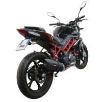 GPR auspuff kompatibel mit  Benelli Bn 125 2021-2024, Furore Evo4 Nero, Homologierte auspuff mit verbindungsrohr und katalysator 